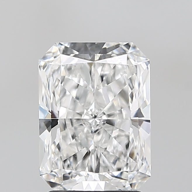 2.01 Carat Radiant Lab Diamond with  Cut Diamond in 14KT  view 1
