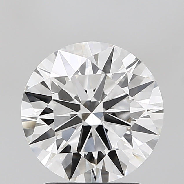 2.0 Carat Round Lab Diamond with  Cut Diamond in 14KT  view 1
