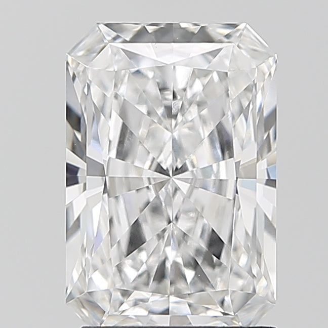 2.07 Carat Radiant Lab Diamond with  Cut Diamond in 14KT  view 1
