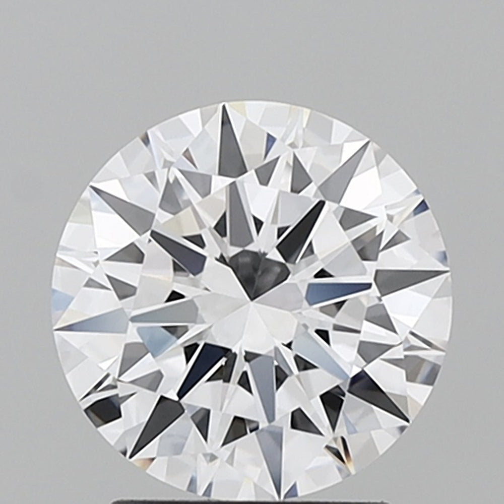 2.18 Carat Round Lab Diamond with  Cut Diamond in 14KT  view 1
