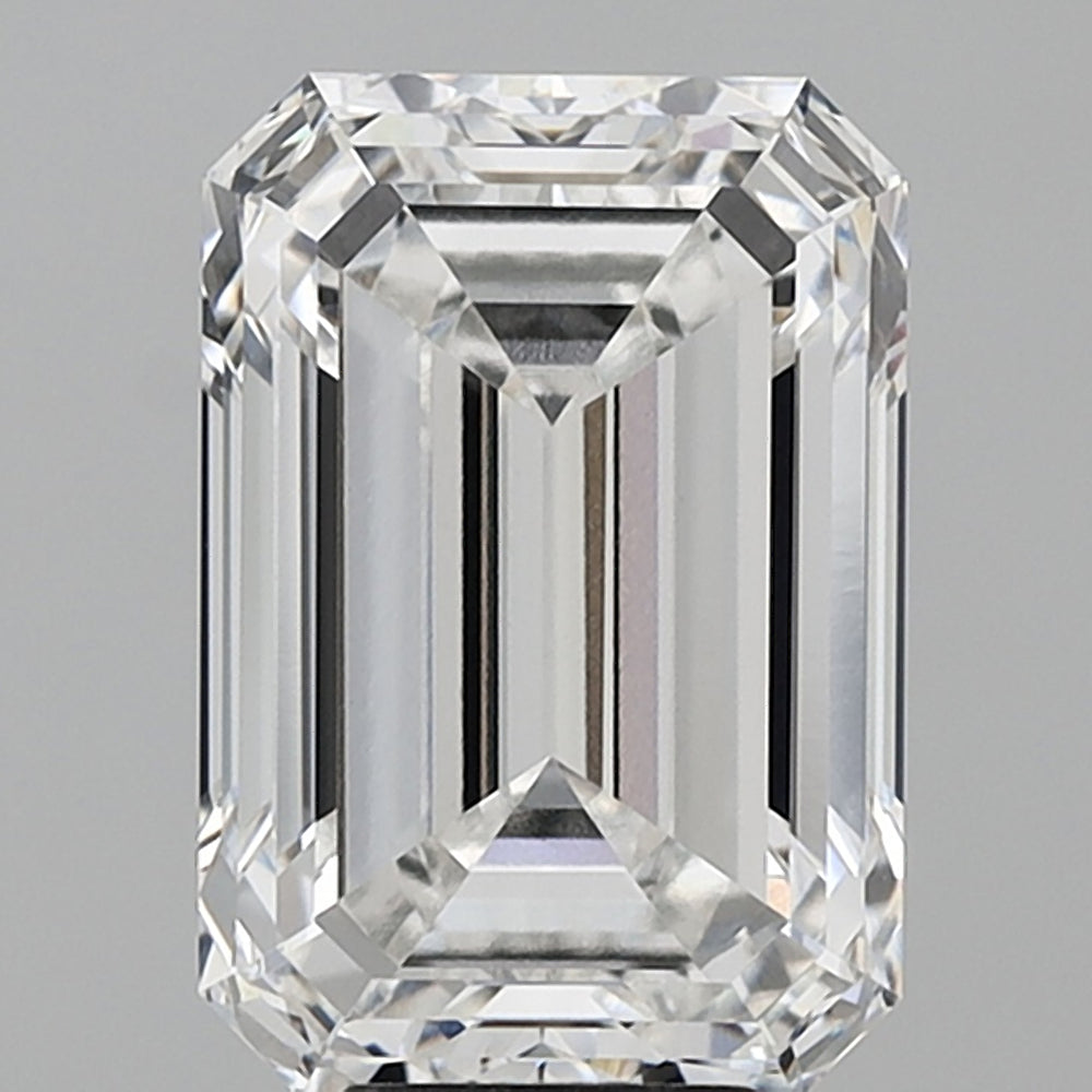 7.79 Carat Emerald Lab Diamond with  Cut Diamond in 14KT  view 1
