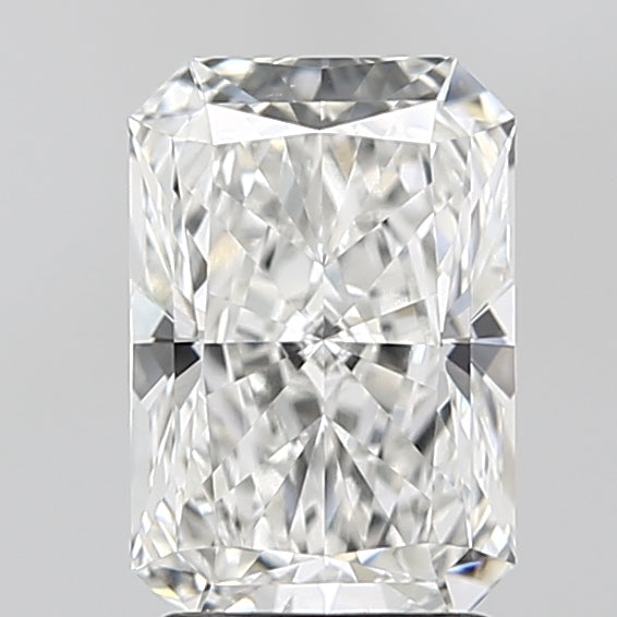 2.09 Carat Radiant Lab Diamond with  Cut Diamond in 14KT  view 1
