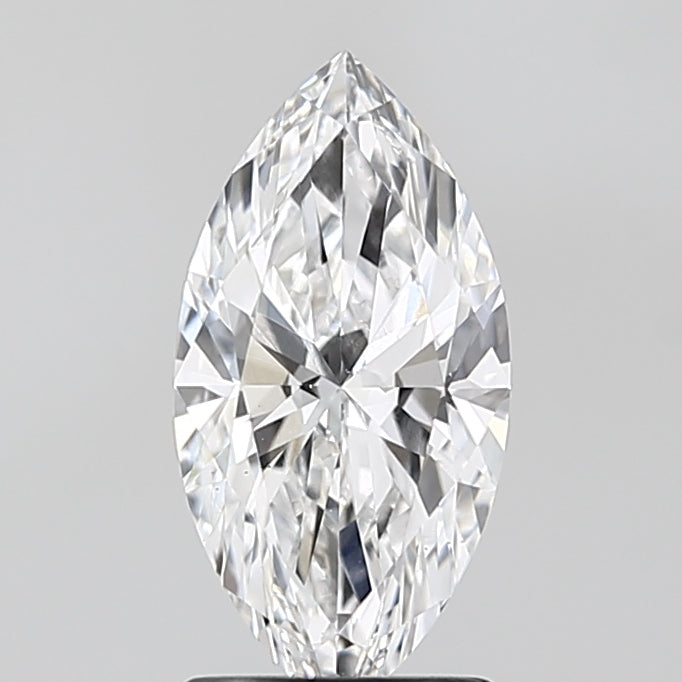 1.5 Carat Marquise Lab Diamond with  Cut Diamond in 14KT  view 1

