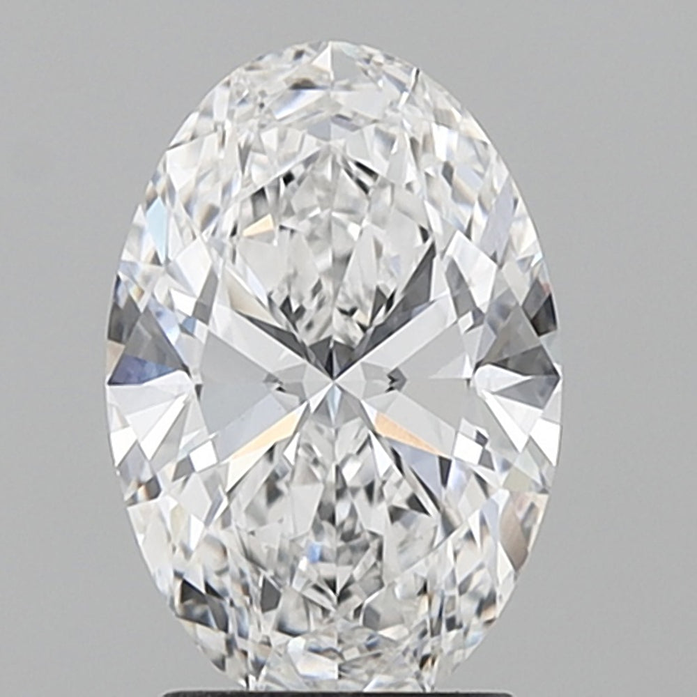 2.04 Carat Oval Lab Diamond with  Cut Diamond in 14KT  view 1
