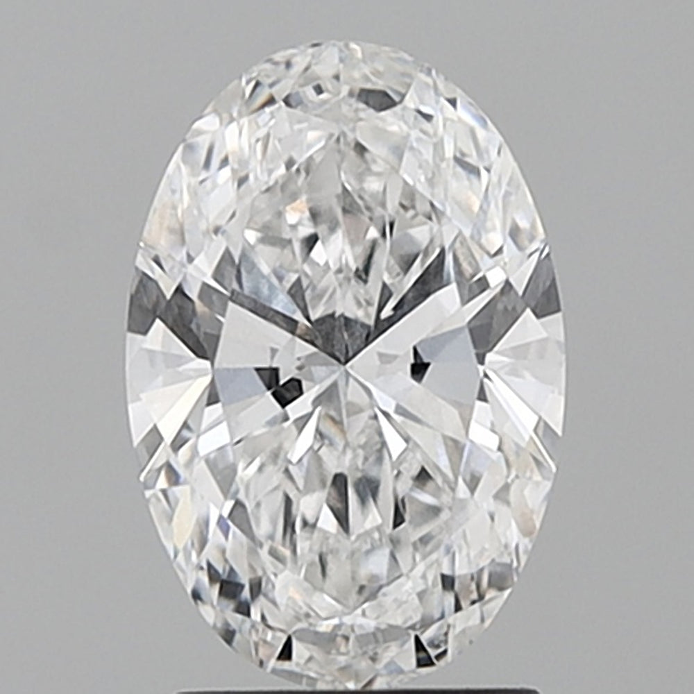 2.0 Carat Oval Lab Diamond with  Cut Diamond in 14KT  view 1
