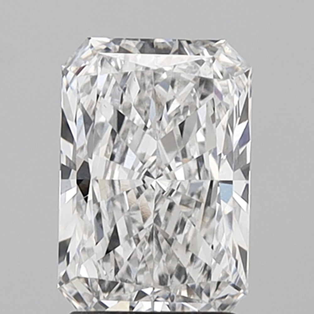 2.01 Carat Radiant Lab Diamond with  Cut Diamond in 14KT  view 1
