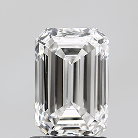 1.49 Carat Emerald Lab Diamond with  Cut Diamond in 14KT  view 1
