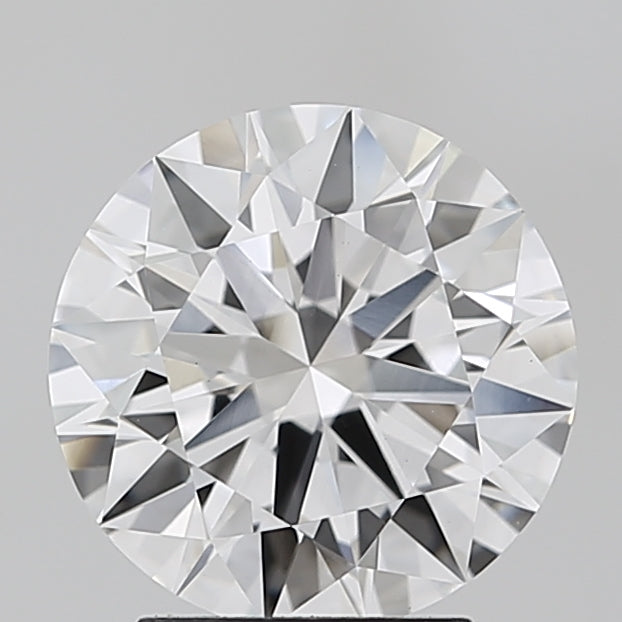 3.05 Carat Round Lab Diamond with  Cut Diamond in 14KT  view 1
