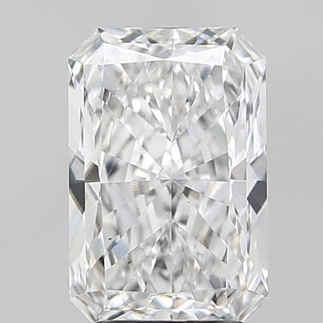 3.0 Carat Radiant Lab Diamond with  Cut Diamond in 14KT  view 1
