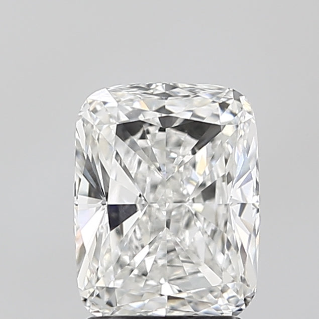 2.07 Carat Cushion Lab Diamond with  Cut Diamond in 14KT  view 1
