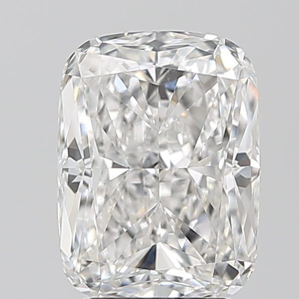 3.05 Carat Cushion Lab Diamond with  Cut Diamond in 14KT  view 1
