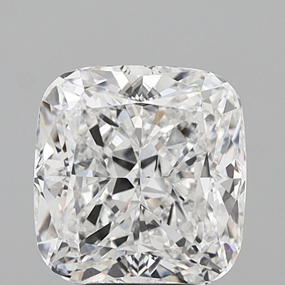 5.04 Carat Cushion Lab Diamond with  Cut Diamond in 14KT  view 1
