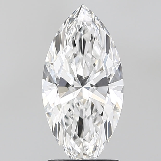 1.52 Carat Marquise Lab Diamond with  Cut Diamond in 14KT  view 1
