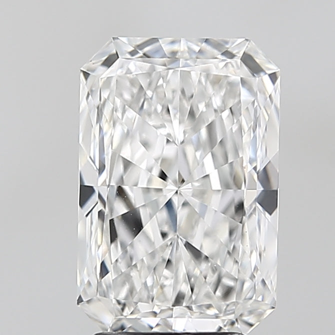 3.0 Carat Radiant Lab Diamond with  Cut Diamond in 14KT  view 1
