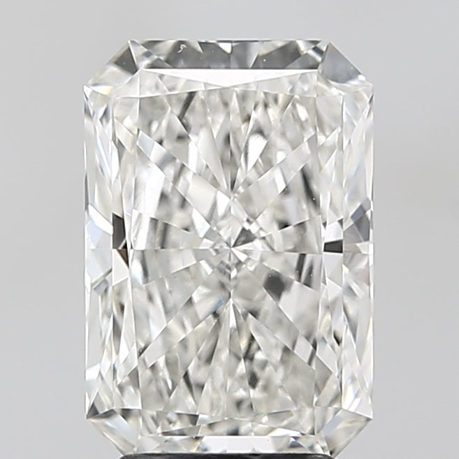 3.09 Carat Radiant Lab Diamond with  Cut Diamond in 14KT  view 1
