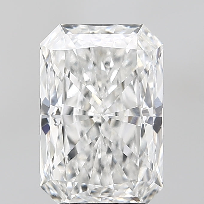 3.0 Carat Radiant Lab Diamond with  Cut Diamond in 14KT  view 1
