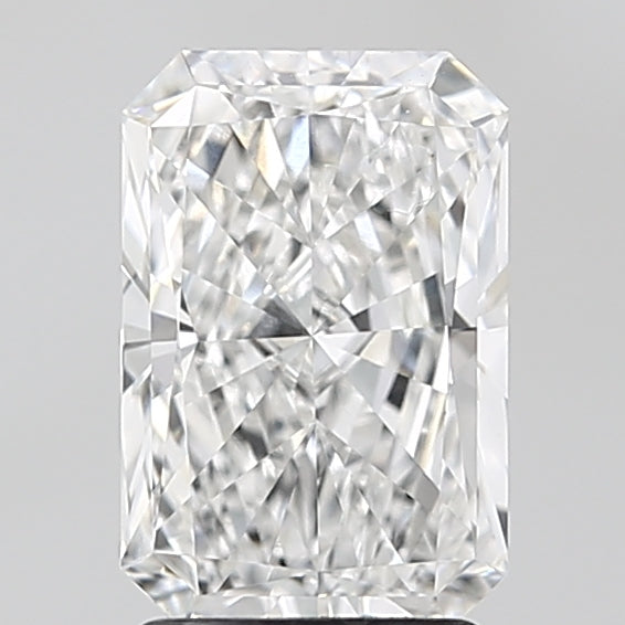 2.05 Carat Radiant Lab Diamond with  Cut Diamond in 14KT  view 1
