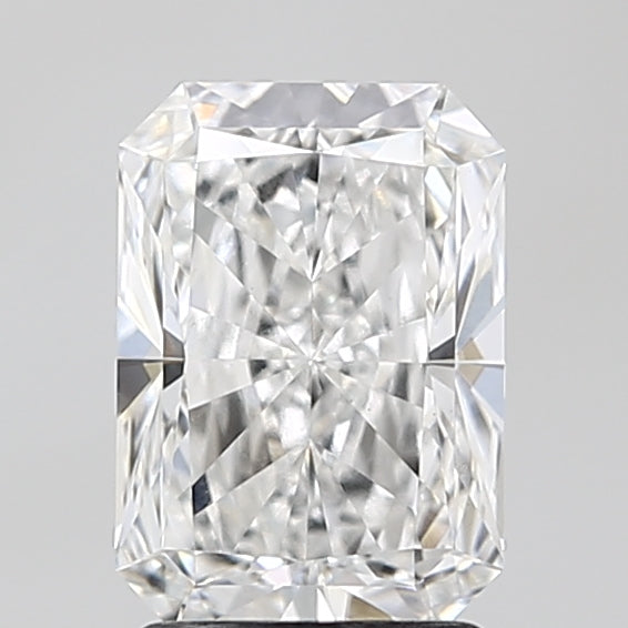 2.01 Carat Radiant Lab Diamond with  Cut Diamond in 14KT  view 1
