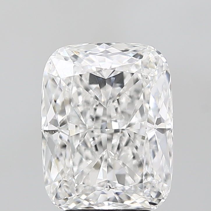 4.0 Carat Cushion Lab Diamond with  Cut Diamond in 14KT  view 1
