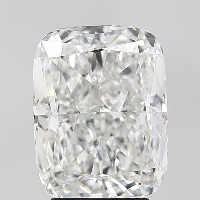 4.06 Carat Cushion Lab Diamond with  Cut Diamond in 14KT  view 1
