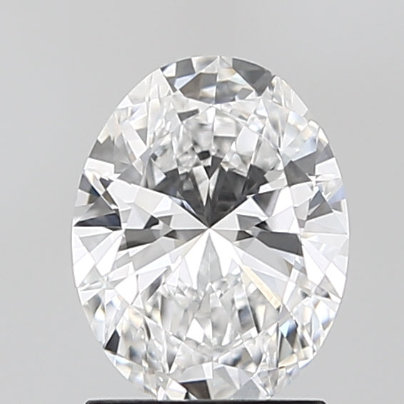1.51 Carat Oval Lab Diamond with  Cut Diamond in 14KT  view 1
