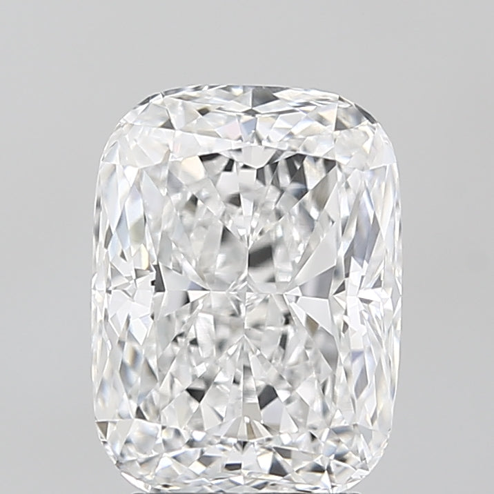 4.01 Carat Cushion Lab Diamond with  Cut Diamond in 14KT  view 1
