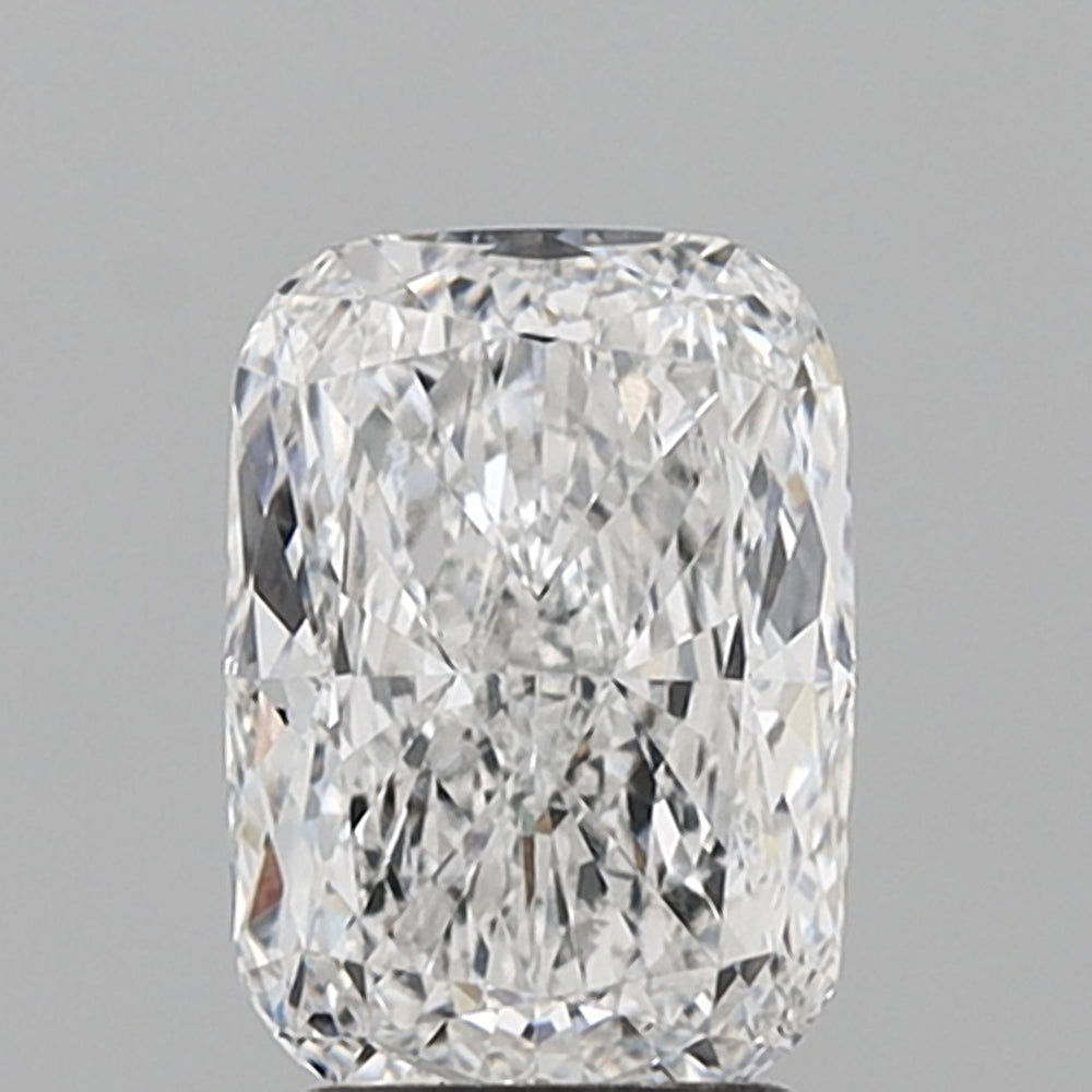 2.55 Carat Cushion Lab Diamond with  Cut Diamond in 14KT  view 1
