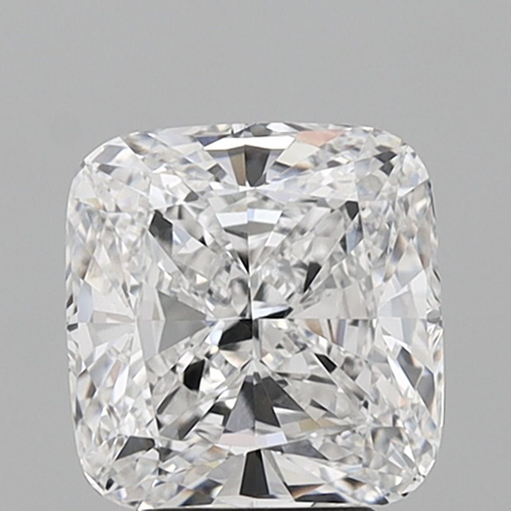 4.02 Carat Cushion Lab Diamond with  Cut Diamond in 14KT  view 1
