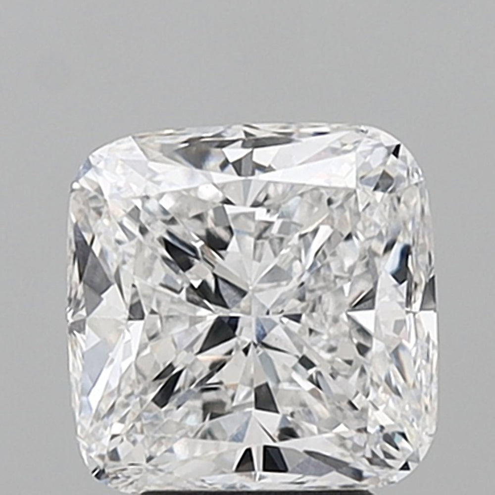 4.0 Carat Cushion Lab Diamond with  Cut Diamond in 14KT  view 1

