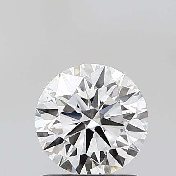 1.01 Carat Round Lab Diamond with  Cut Diamond in 14KT  view 1
