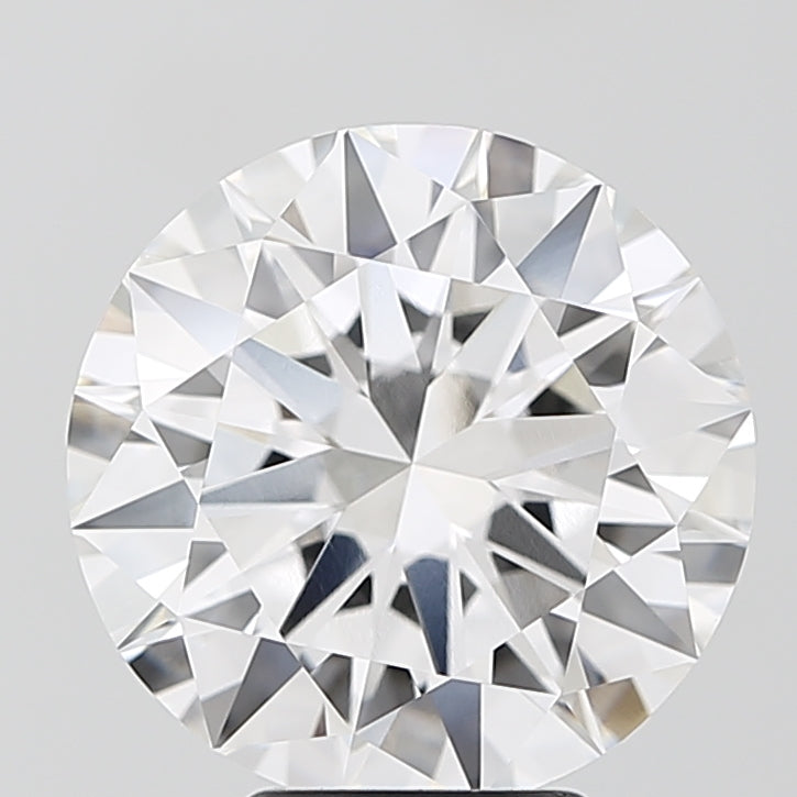 5.02 Carat Round Lab Diamond with  Cut Diamond in 14KT  view 1
