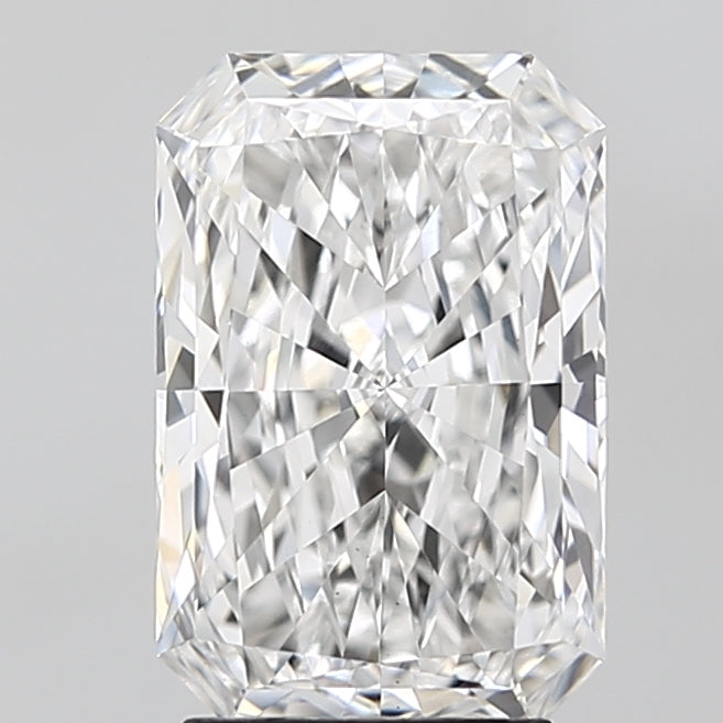 3.0 Carat Radiant Lab Diamond with  Cut Diamond in 14KT  view 1

