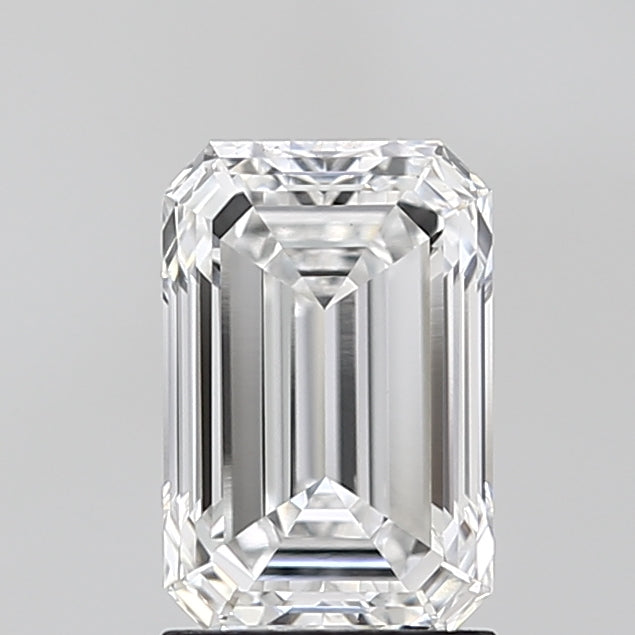 1.99 Carat Emerald Lab Diamond with  Cut Diamond in 14KT  view 1

