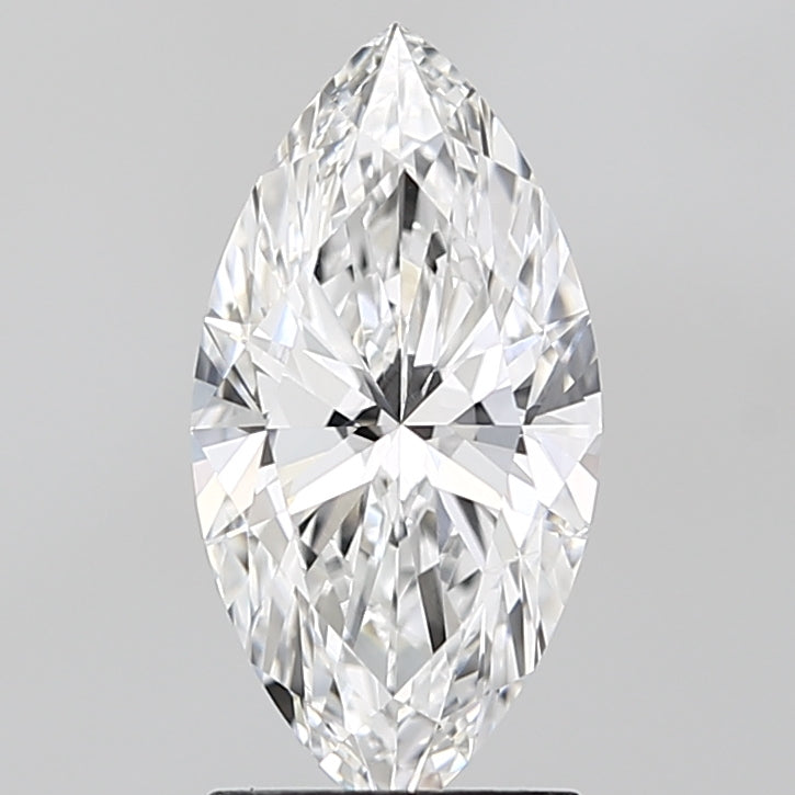2.0 Carat Marquise Lab Diamond with  Cut Diamond in 14KT  view 1
