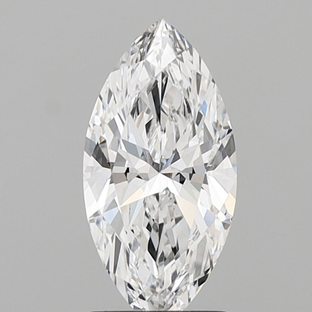 1.51 Carat Marquise Lab Diamond with  Cut Diamond in 14KT  view 1
