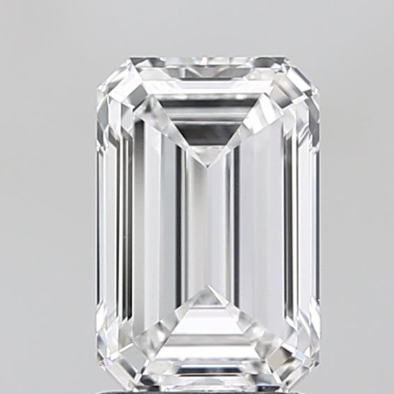 1.82 Carat Emerald Lab Diamond with  Cut Diamond in 14KT  view 1

