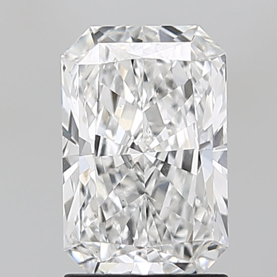 1.89 Carat Radiant Lab Diamond with  Cut Diamond in 14KT  view 1
