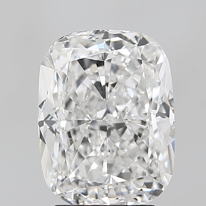 4.01 Carat Cushion Lab Diamond with  Cut Diamond in 14KT  view 1
