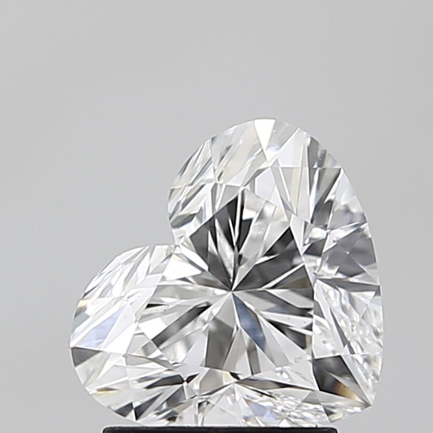 1.97 Carat Heart Lab Diamond with  Cut Diamond in 14KT  view 1
