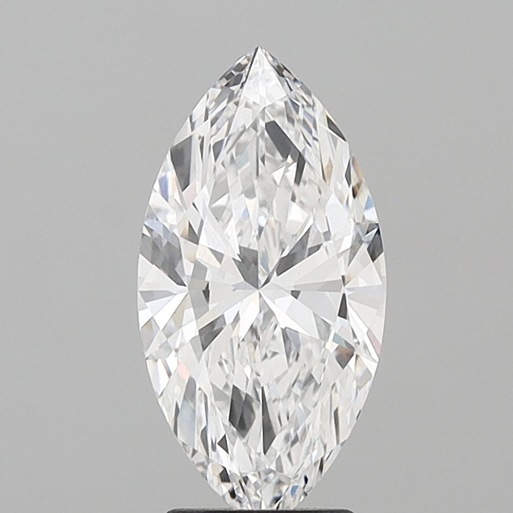 2.77 Carat Marquise Lab Diamond with  Cut Diamond in 14KT  view 1
