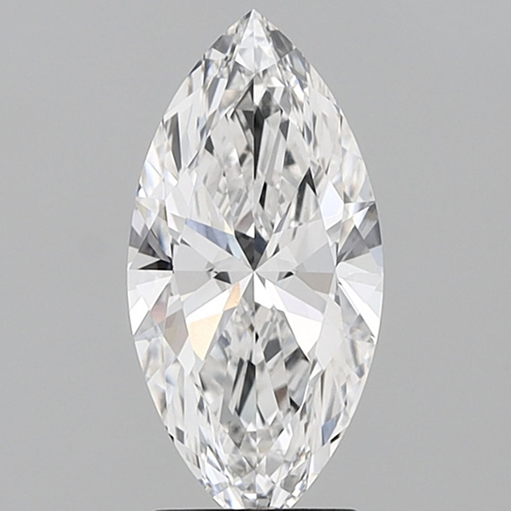 2.51 Carat Marquise Lab Diamond with  Cut Diamond in 14KT  view 1
