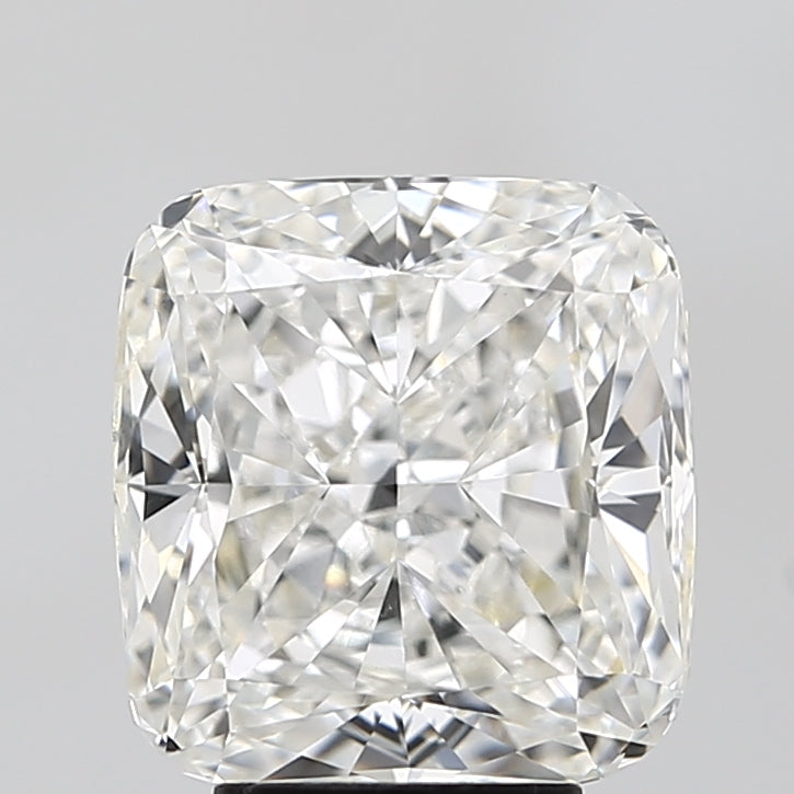 5.01 Carat Cushion Lab Diamond with  Cut Diamond in 14KT  view 1
