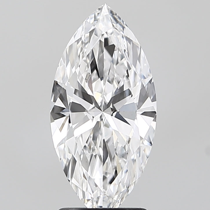 1.85 Carat Marquise Lab Diamond with  Cut Diamond in 14KT  view 1

