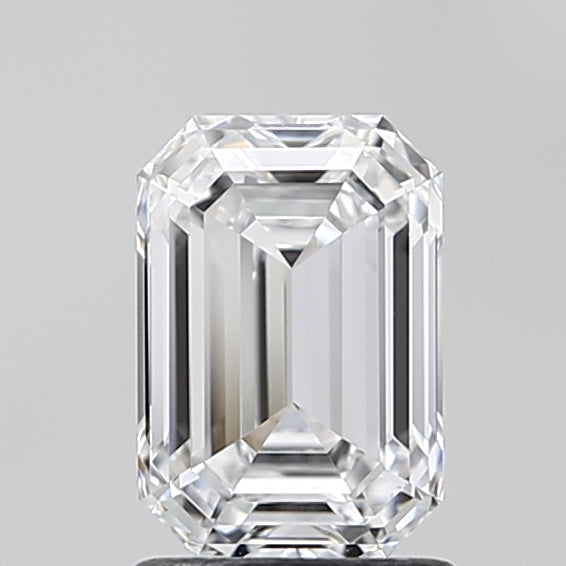 1.65 Carat Emerald Lab Diamond with  Cut Diamond in 14KT  view 1
