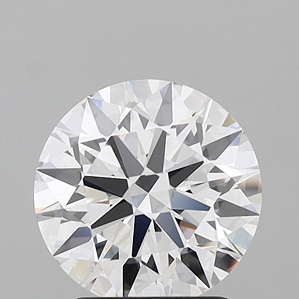 2.13 Carat Round Lab Diamond with  Cut Diamond in 14KT  view 1
