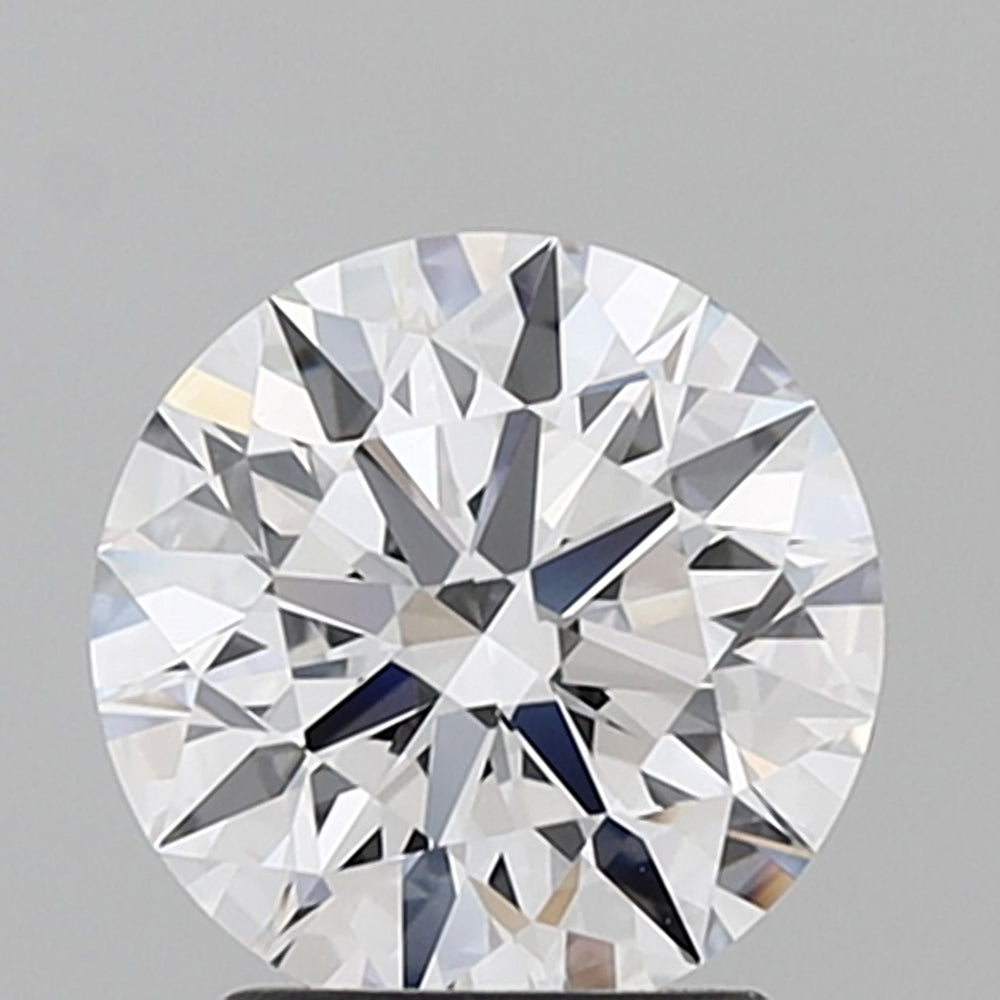 2.01 Carat Round Lab Diamond with  Cut Diamond in 14KT  view 1
