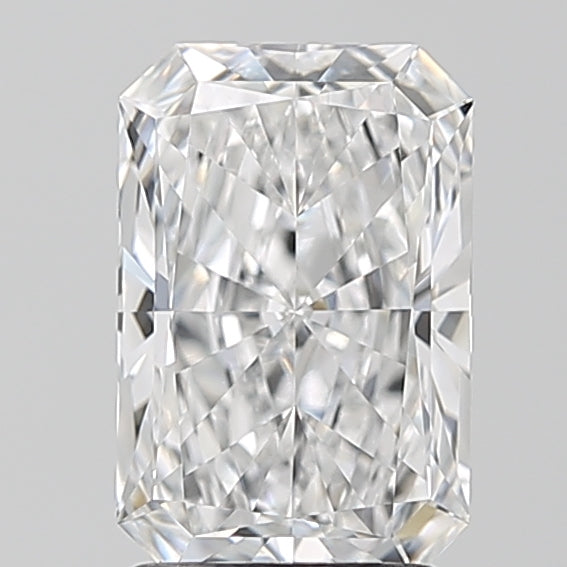 2.03 Carat Radiant Lab Diamond with  Cut Diamond in 14KT  view 1
