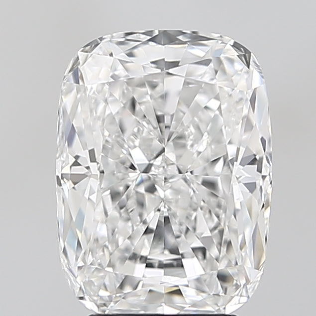 3.46 Carat Cushion Lab Diamond with  Cut Diamond in 14KT  view 1
