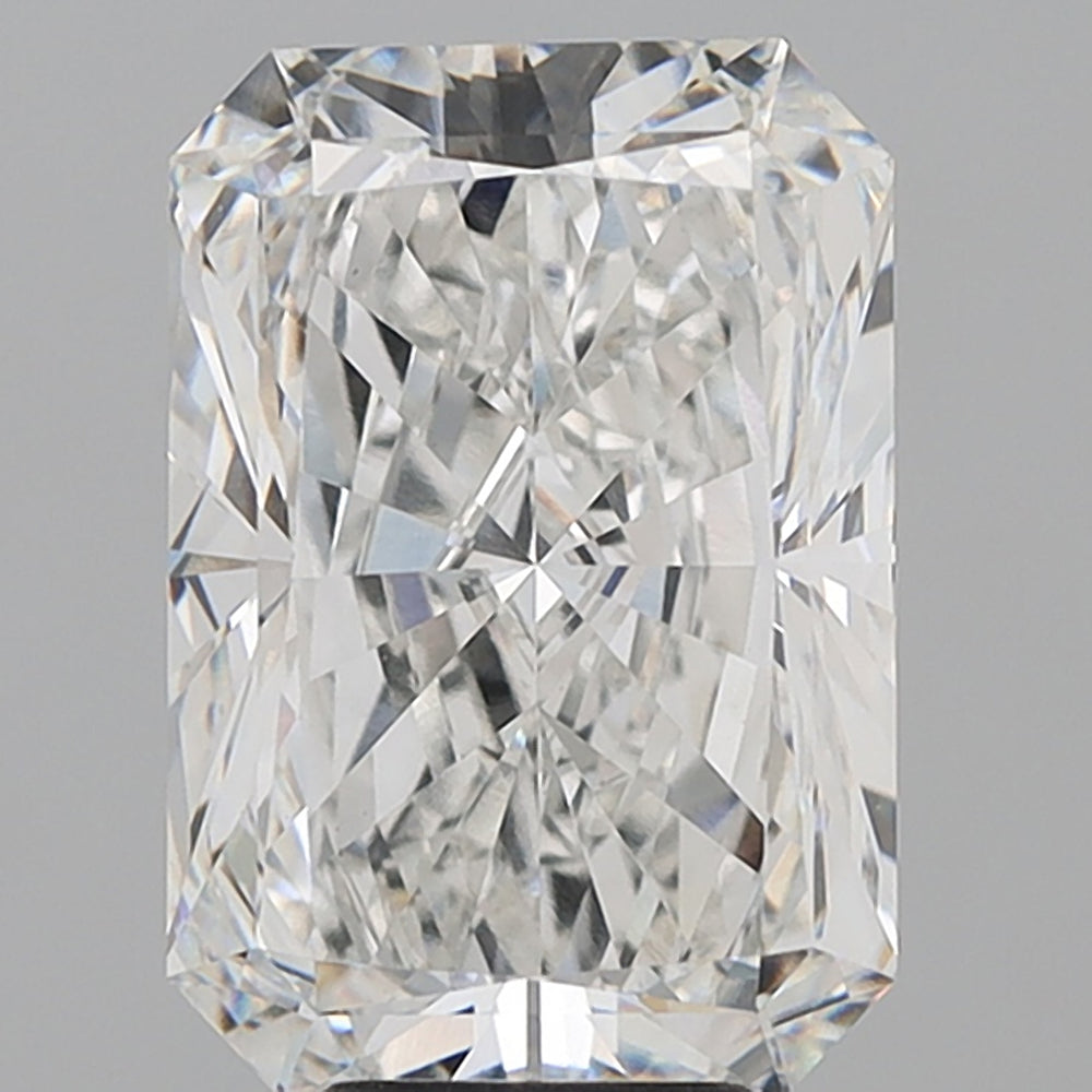 7.5 Carat Radiant Lab Diamond with  Cut Diamond in 14KT  view 1
