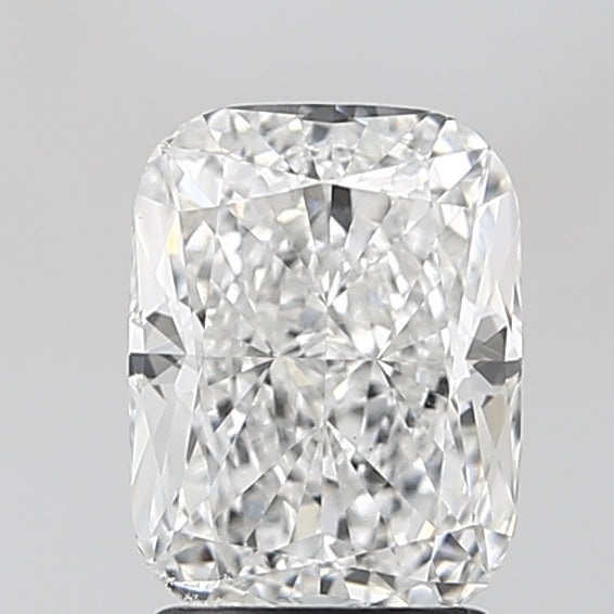 2.09 Carat Cushion Lab Diamond with  Cut Diamond in 14KT  view 1
